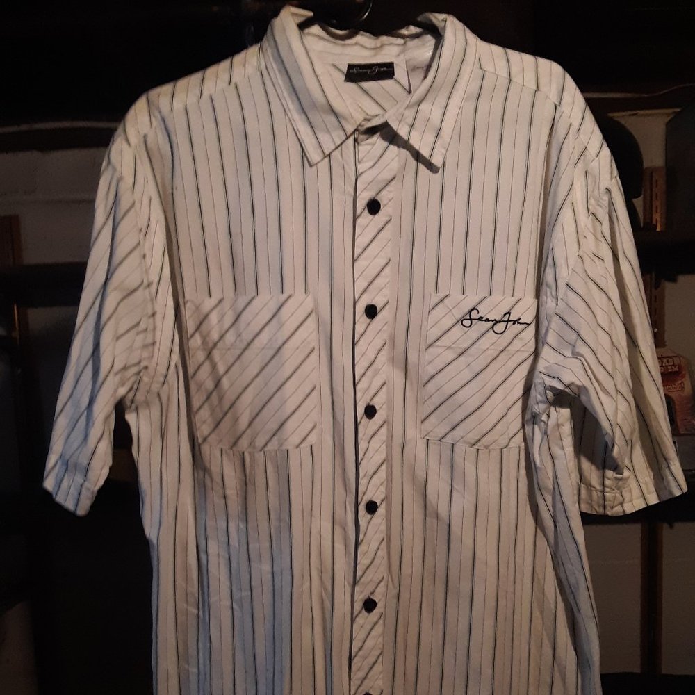 SEAN JOHN VINTAGE WHITE DRESS SHIRT - LARGE - "COLLECTORS ITEM" - Picture 3 of 10